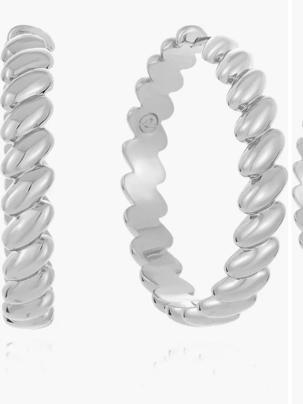 Ettika Twisted Hoop Earrings